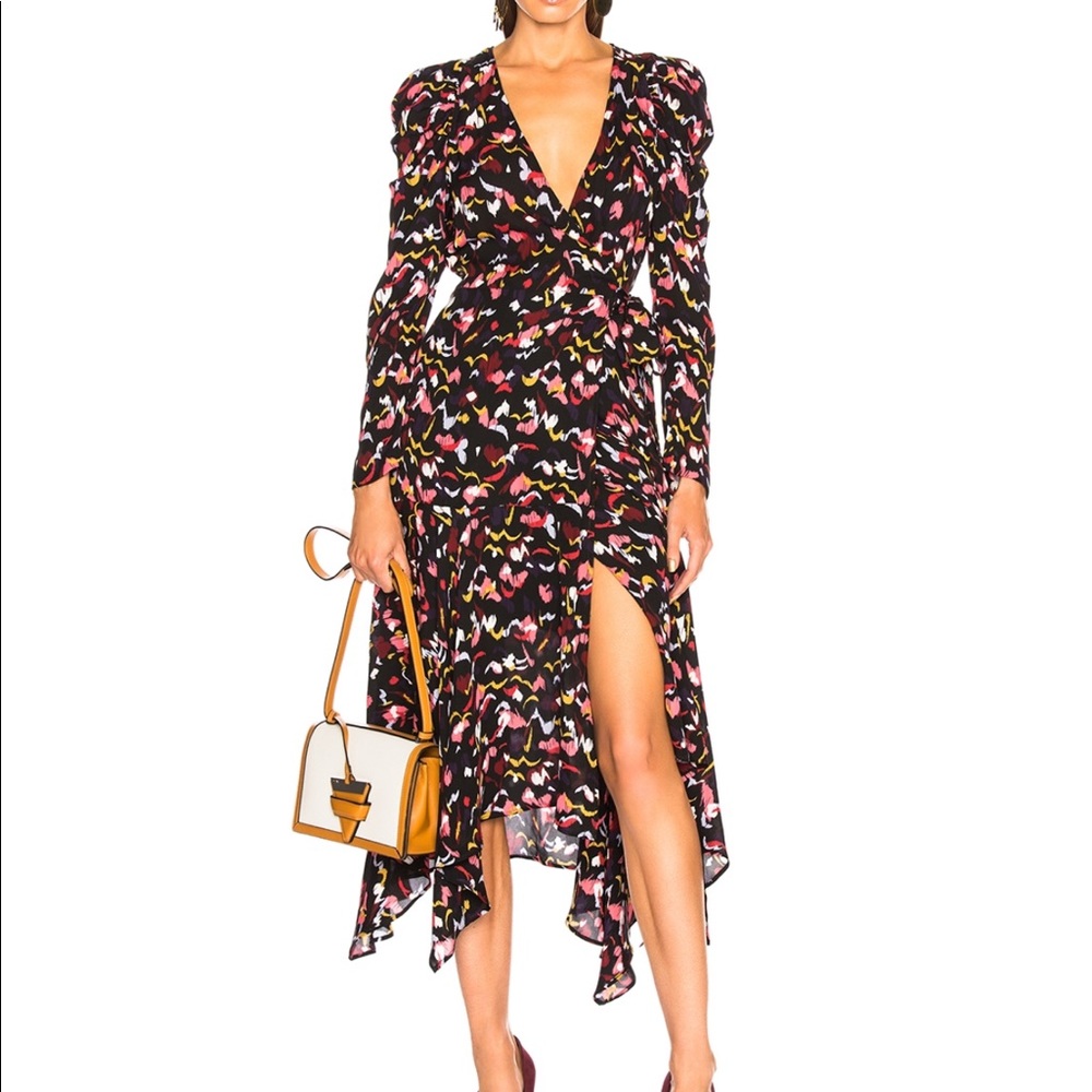 NWT ALC Tianna Silk wrap dress